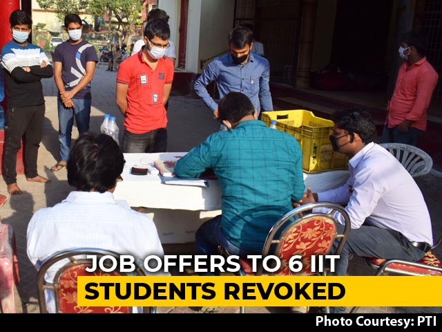 6 IIT Students Lose Job Offers As Coronavirus Hits Economy
