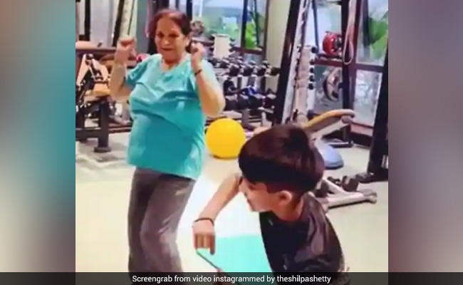 Shilpa Shetty Posts Workout Video Of Mother-In-Law And Son, Says: "This Is So Inspiring"