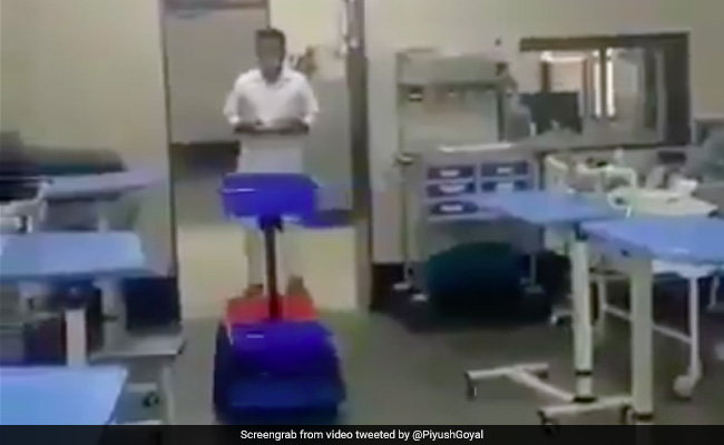 Watch: Robot Built By Railways Delivers Medicines To COVID-19 Patients