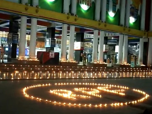 India Lights Lamps To Show Unity In Fight Against COVID-19