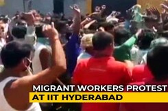 Migrant Workers Attack Employers, Cops At IIT-Hyderabad, Demand Wages Migrant Workers Attack Employers, Cops At IIT-Hyderabad, Demand Wages