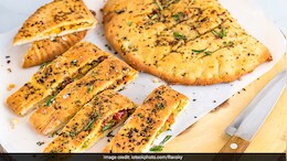 Watch: Make This Quick And Easy Cheesy Garlic Bread Without Oven In Just 15 Minutes