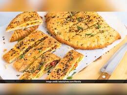 Watch: Make This Quick And Easy Cheesy Garlic Bread Without Oven In Just 15 Minutes