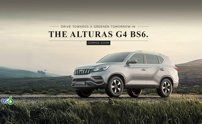 2020 Mahindra Alturas G4 BS6 Officially Teased Ahead Of India Launch