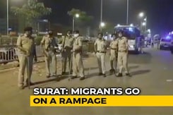 Migrants Seeking To Go Home Amid Lockdown Set Vehicles On Fire In Gujarat Migrants Seeking To Go Home Amid Lockdown Set Vehicles On Fire In Gujarat