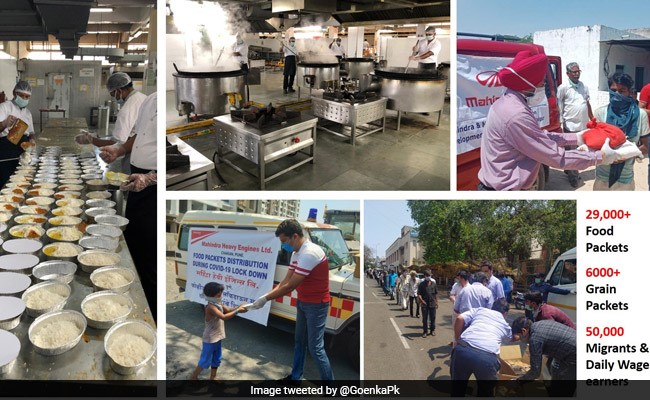 Coronavirus: महिंद्रा ने जरूरतमंद लोगों की मदद के लिए शुरू की 10 रसोई, रोज कई हजार लोगों को खिला रहे हैं खाना