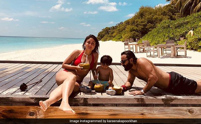 Once Upon A Time On A Beach Holiday... Kareena Kapoor, Saif Ali Khan And Taimur