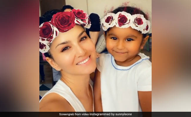 "I'm A Lucky Mommy": Sunny Leone Shares An Adorable Video With Daughter Nisha