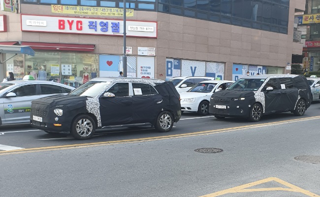 Hyundai Creta 7-seater SUV Spied Testing Again In South Korea
