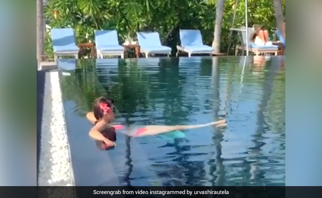 उर्वशी रौतेला का पूल में दिखा जबरदस्त अंदाज, Video शेयर कर बोलीं- आइसोलेशनशिप में हूं...