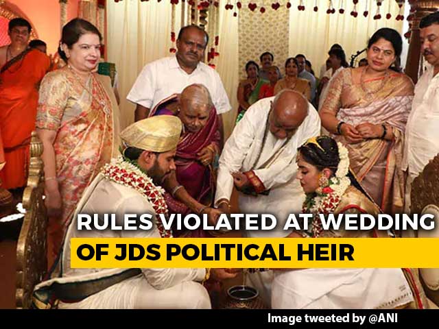 What Social Distancing? HD Kumaraswamy's Son's Wedding Draws Scrutiny
