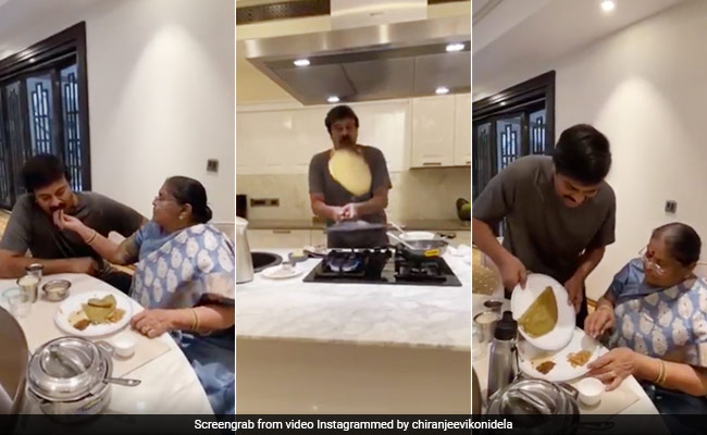 Can You Flip It Like Chiranjeevi? Actor Cooking For Mom In Lockdown Is So Sweet