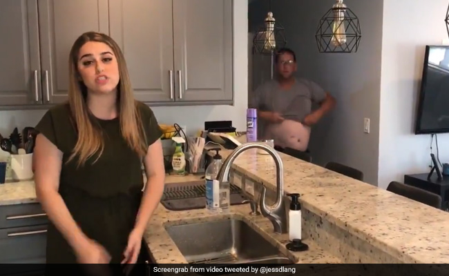 Reporter Working From Home Interrupted By Shirtless Dad In Hilarious Video