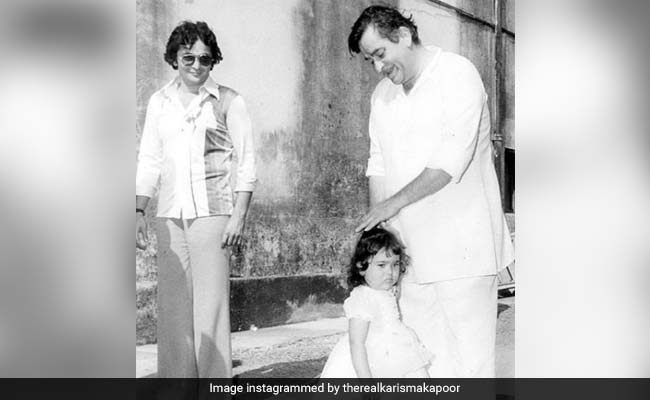Young Rishi Kapoor And Even Younger Karisma In Her Tribute Post
