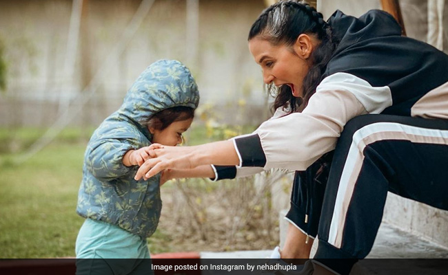 Neha Dhupia And Adorable Daughter Mehr Are Making A "Memory Book"