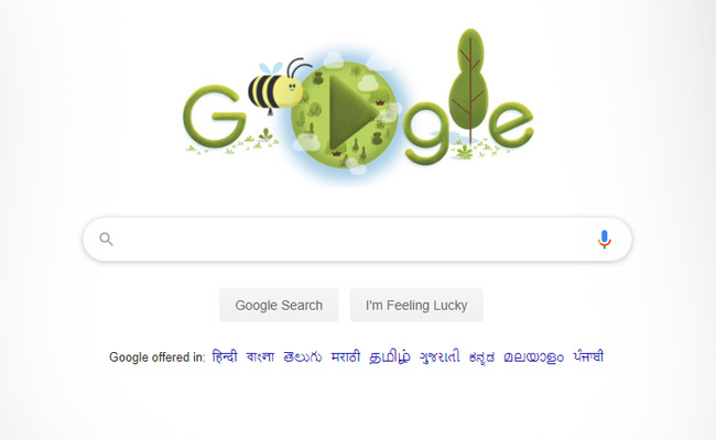 Google Celebrates 50th Anniversary Of Earth Day With "The Bee"