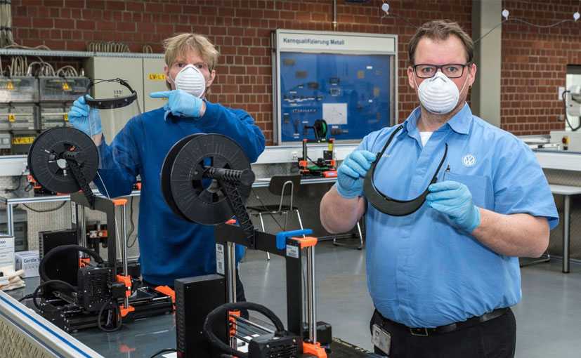 Coronavirus Pandemic: Volkswagen Uses 3D Printer To Make Face Shields