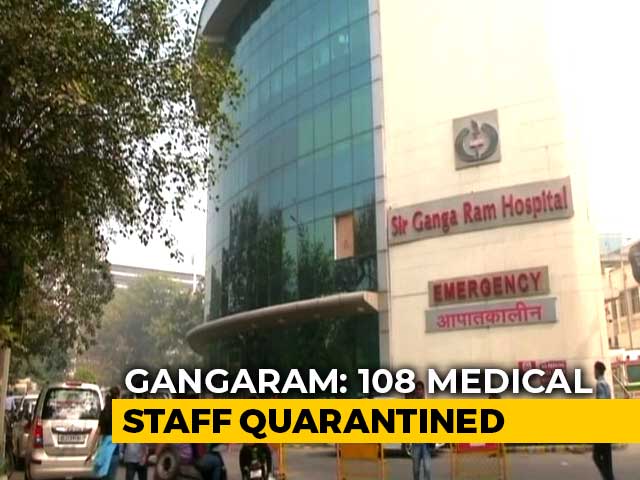 108 Staff Of Delhi Hospital Quarantined For Exposure To COVID-19 Patients