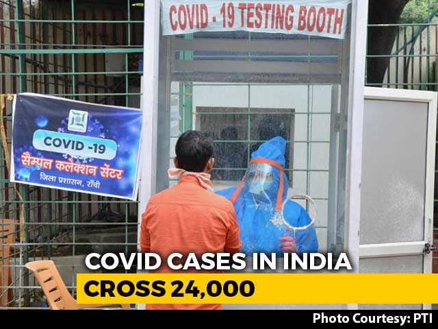 24,506 Coronavirus Cases In India; 775 Deaths, 57 In 24 Hours