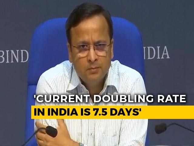 COVID-19 Cases Doubling Rate Slows To 7.5 Days Compared To 3.4: Centre