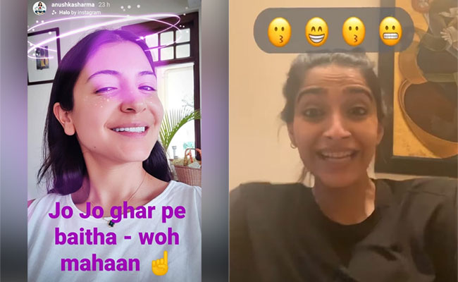 Like Sonam Kapoor And Anushka Sharma Have Fun With Cool Filters