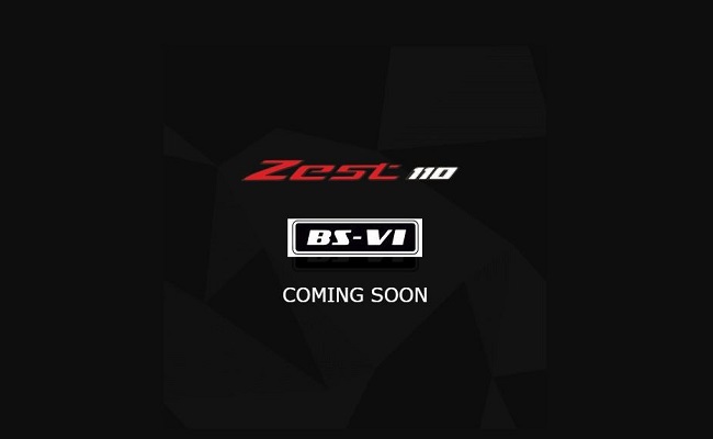 BS6 TVS Scooty Zest 110 Official Teaser Image Out; India Launch Soon