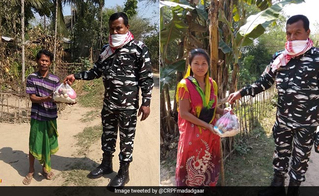 Coronavirus Lockdown: Using His Own Savings, CRPF Officer On Leave Provides Dry Ration To The Needy