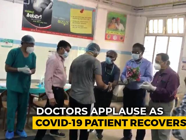 Watch: Bengaluru Doctors Clap For Man Who Recovered From COVID-19