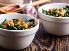 Chickpea & Spinach Salad With Cumin Dressing