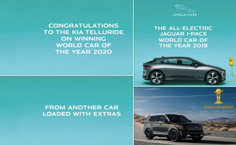 Jaguar Congratulates Kia On Telluride's 2020 World Car Win