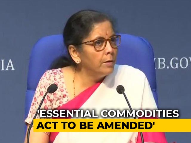 Reforms In Essential Commodities Act, Announces Nirmala Sitharaman