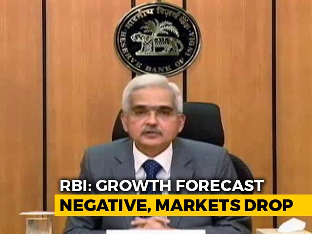 RBI Projects Economic Contraction In 2020-21, Markets Decline