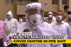 Health Minister Visits Delhi's COVID-19 Centre Health Minister Visits Delhi's COVID-19 Centre