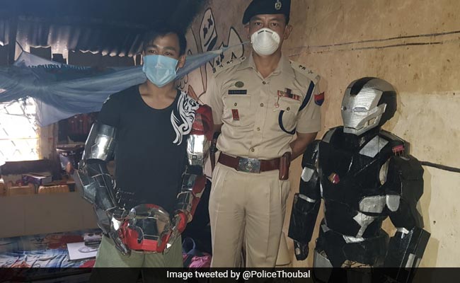 Manipur Man Creates ''Iron Man'' Replica Out Of Electronic Waste