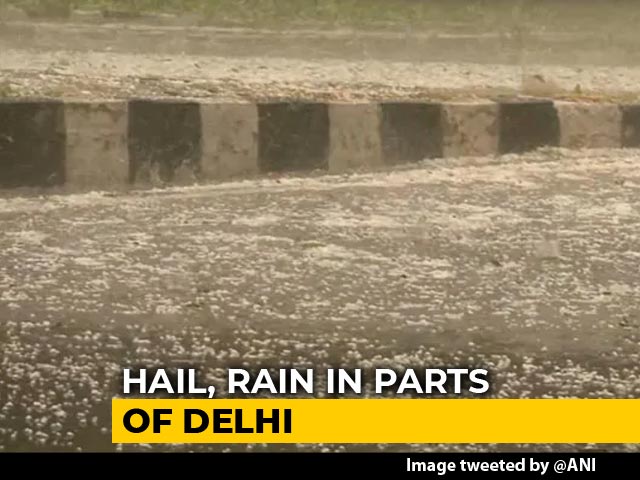 Heavy Rain, Hailstorm In Delhi, Ghaziabad After Massive Dust Storm