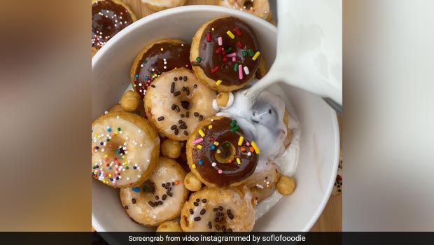 TikTok's Viral Mini Doughnut Cereal Trend Is The Ultimate Delight For Kids