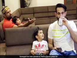 इरफान पठान ने रोजे में बेटे से बॉटल छीनकर पिया पानी, तो पीछे से यूसुफ ने चिल्लाकर कहा ऐसा... देखें Viral Video इरफान पठान ने रोजे में बेटे से बॉटल छीनकर पिया पानी, तो पीछे से यूसुफ ने चिल्लाकर कहा ऐसा... देखें Viral Video