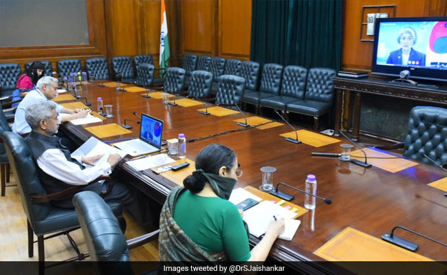 S Jaishankar Holds Virtual Meet With South Korean Counterpart Amid COVID-19