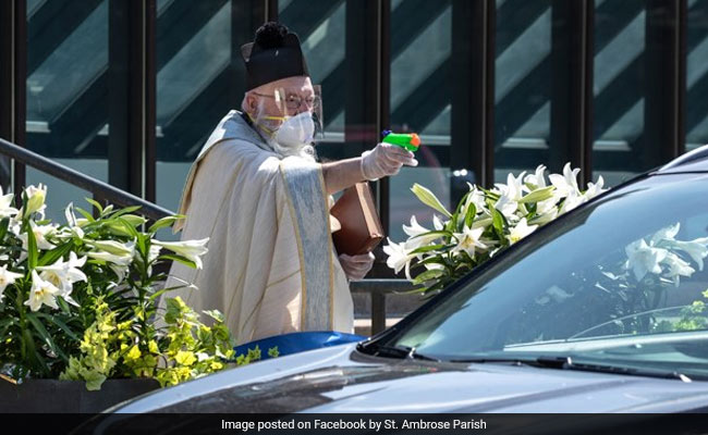 Viral: Priest Sprays Holy Water From Toy Gun To Maintain Social Distancing