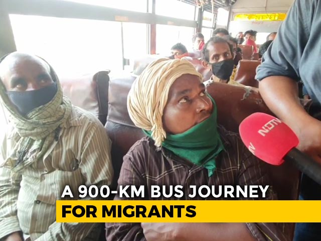 Coronavirus Lockdown: UP Migrant Workers Head Home In Buses