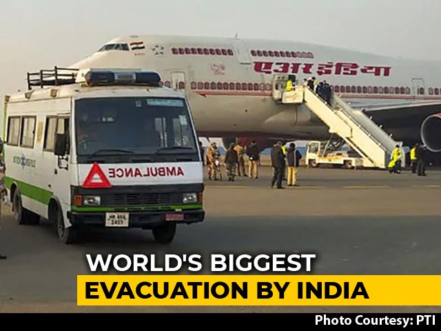 India To Launch World's Largest Evacuation On Thursday