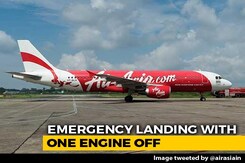 Jaipur-Hyderabad AirAsia Flight With 70 On Board Lands With Engine Shut Jaipur-Hyderabad AirAsia Flight With 70 On Board Lands With Engine Shut