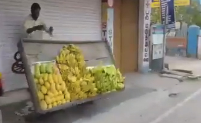 "Was Stressed": Tamil Nadu Officer Explains Toppling Fruit Cart On Camera
