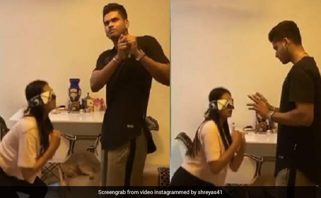 Shreyas Iyer shares Funny Video with Sister goes viral on social media watch Shreyas Iyer shares Funny Video with Sister goes viral on social media watch