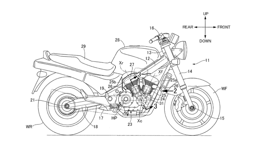 Honda V-Twin Powered Roadster Revealed In Patent Images