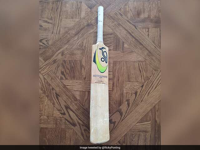 "My Baby": Ricky Ponting Shares Pictures Of Favourite Bat On Twitter "My Baby": Ricky Ponting Shares Pictures Of Favourite Bat On Twitter