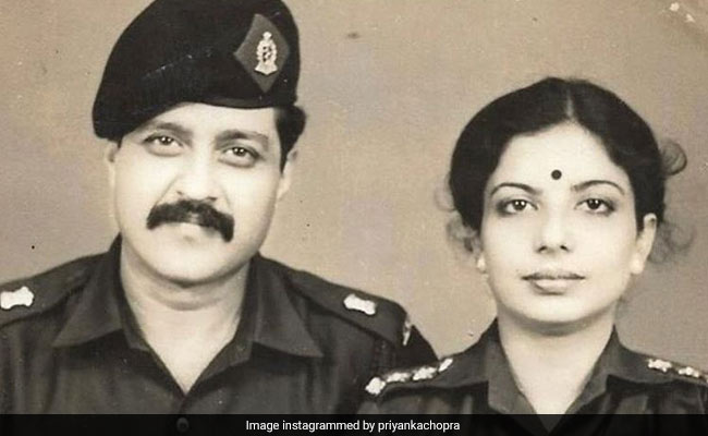 Priyanka Chopra Shares A Tribute Pic Of Her Parents - Both Were In The Army