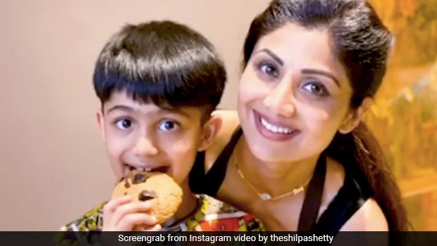 Shilpa Shetty Celebrates Son Viaan-Raj's Birthday With A Themed White And Red Cake