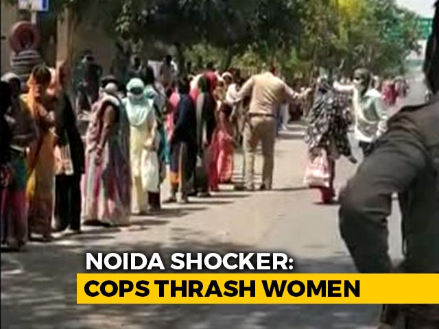 After 11-Hour Wait For Ration, Women Hit By Cop With <i>Lathi</i> In Noida