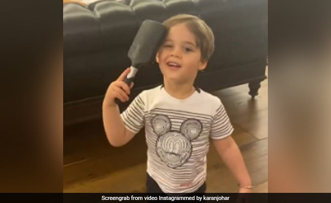 Karan Johar's Son Yash Combing His Hair To Look "Fancy" Is The Cutest Thing You Will See Today